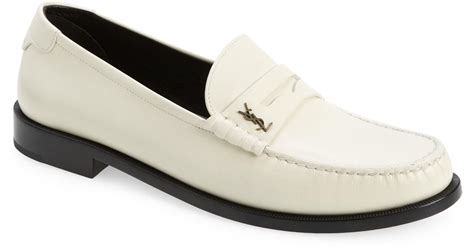 ysl monogram white review|YSL monogram penny loafer.